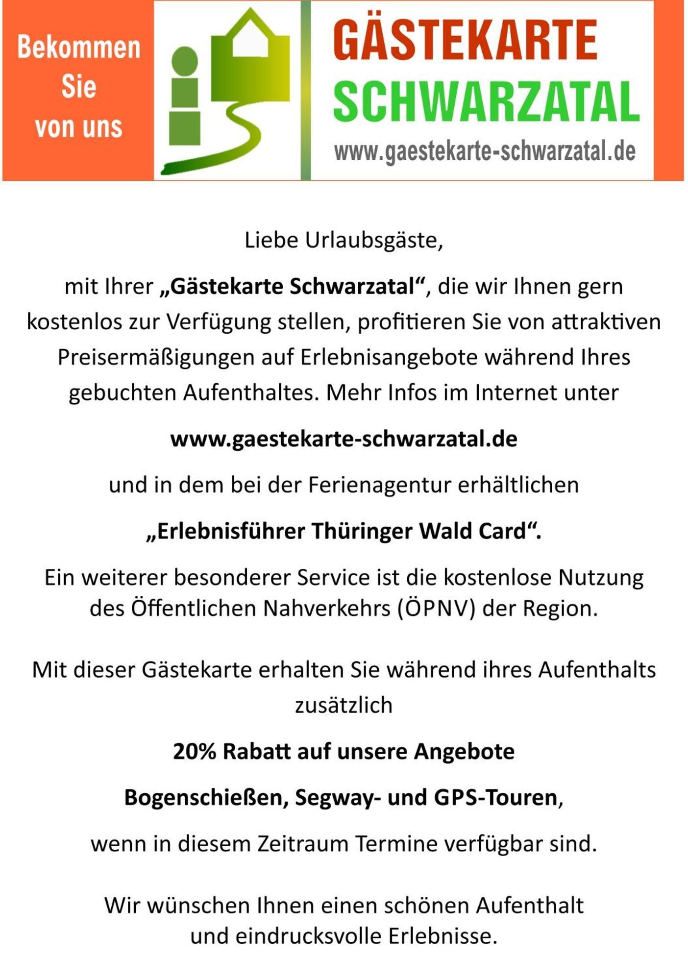 4 Sterne Sorbitztal Inklusive Gaestekarte *